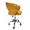 Fotel obrotowy AURA MG15 miodowy – elegancki aksamitny