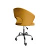 Fotel obrotowy AURA MG15 miodowy – elegancki aksamitny