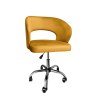 Fotel obrotowy AURA MG15 miodowy – elegancki aksamitny