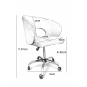 Fotel obrotowy AURA MG16 - granatowy welur
