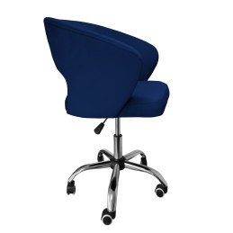 Fotel obrotowy AURA MG16 - granatowy welur