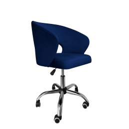 Fotel obrotowy AURA MG16 - granatowy welur