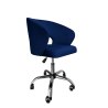 Fotel obrotowy AURA MG16 - granatowy welur