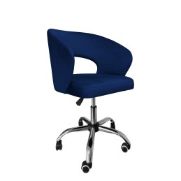 Fotel obrotowy AURA MG16 - granatowy welur