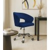 Fotel obrotowy AURA MG16 - granatowy welur