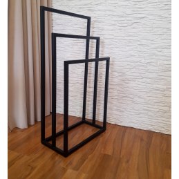 Stojak wieszak łazienkowy na ręczniki LOFT metalowy