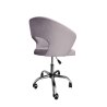 Fotel obrotowy AURA MG55 – aksamitny welur, chromowana podstawa