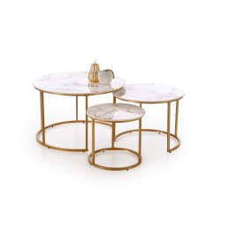 GILDA – zestaw 3 nowoczesnych ław do salonu