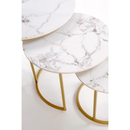 GILDA – zestaw 3 nowoczesnych ław do salonu