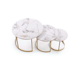 GILDA – zestaw 3 nowoczesnych ław do salonu