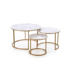 GILDA – zestaw 3 nowoczesnych ław do salonu