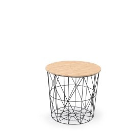 MARIFFA stolik z koszem – nowoczesny stelaż