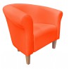Fotel Milo D20 pomarańczowy nogi 15 buk