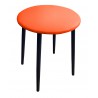 Taboret TRIX D20 pomarańczowy podstawa czarna