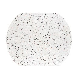 Stół ARAMIS – blat lastryko, białe nogi