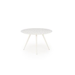 Stół ARAMIS – blat lastryko, białe nogi