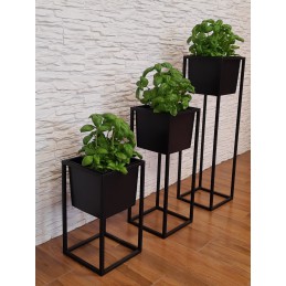 Kwietnik stojący metal LOFT stojak na kwiaty