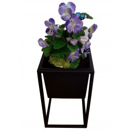 Kwietnik stojący metal LOFT stojak na kwiaty