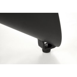 GIOVANI stół okrągły - zielony marmur, czarne nogi