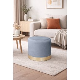 Pufa OLA LOFT BL06 – ławka i podnóżek biały metal