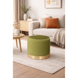 Pufa OLA LOFT BL06 – ławka i podnóżek biały metal