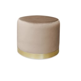 Pufa OLA LOFT BL06 – ławka i podnóżek biały metal