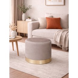 Pufa OLA LOFT BL06 – ławka i podnóżek biały metal