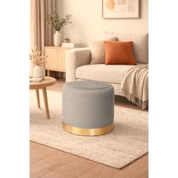 Pufa OLA LOFT BL06 – ławka i podnóżek biały metal