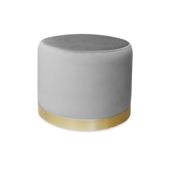 Pufa OLA LOFT BL06 – ławka i podnóżek biały metal