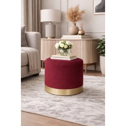 Pufa OLA LOFT BL06 – ławka i podnóżek biały metal