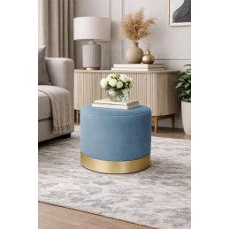 Pufa OLA LOFT BL06 – ławka i podnóżek biały metal