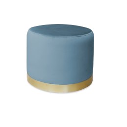 Pufa OLA LOFT BL06 – ławka i podnóżek biały metal