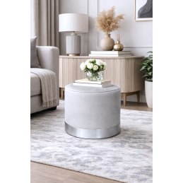 Nowoczesna pufa LUX Velvet. Idealna do salonu i przedpokoju. Styl Loft.