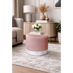 Nowoczesna pufa LUX Velvet. Idealna do salonu i przedpokoju. Styl Loft.