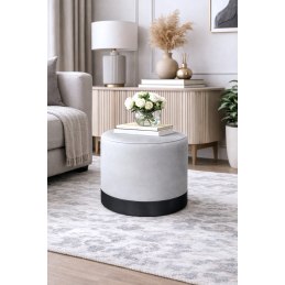 Nowoczesna pufa LUX Velvet. Idealna do salonu i przedpokoju. Styl Loft.