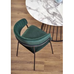 Stół BRODWAY – okrągły stół z marmurowym blatem