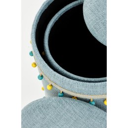 GRADO zestaw 2 puf z pojemnikiem fi 38 i 30 cm