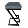 Hoker ZETA LOFT BL14 – krzesło barowe na metalowej podstawie