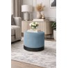 Pufa LUX elegancka podstawa metalowa
