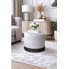 Pufa LUX elegancka podstawa metalowa