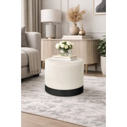 Pufa LUX elegancka podstawa metalowa