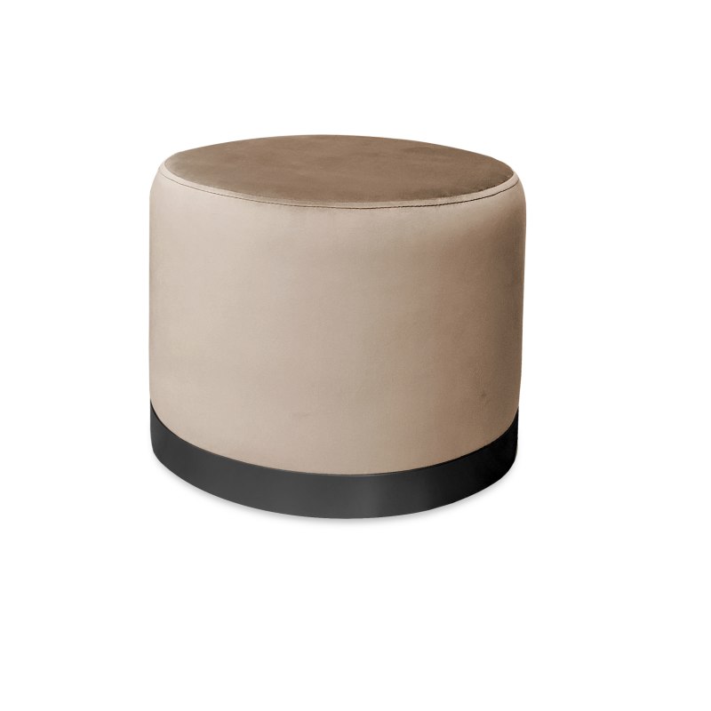 Pufa LUX elegancka podstawa metalowa
