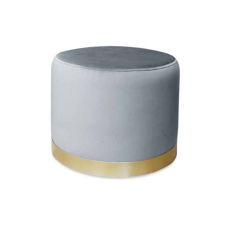 Pufa LUX elegancka podstawa metalowa