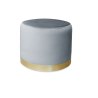 Pufa LUX elegancka podstawa metalowa
