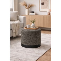 Pufa LUX elegancka podstawa metalowa