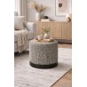 Pufa LUX elegancka podstawa metalowa