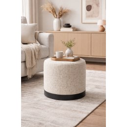 Pufa LUX elegancka podstawa metalowa