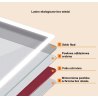 Lustro chmurka LED 50x70 z włącznikiem dotykowym