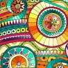 Fotel SYDNEY nogi czarne Wzór Boho - zdjęcie 7
