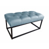 Ławka CHESTERFIELD LOFT BL06 pufa podnóżek metal